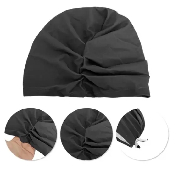 Unique Bargains Polyester Knotted Swimming Cap 1 Pc image {2}