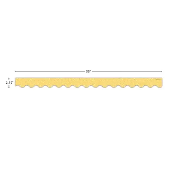 Teacher Created Resources&reg; Composition Yellow Scalloped Border Trim, 35 Feet Per Pack, 6 Packs image {3}