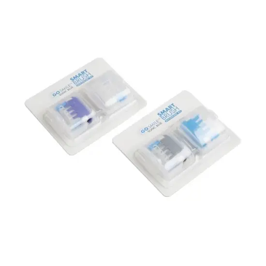 GO SMILE Sonic Replacement Brush Heads - Blue - 4ct image {1}