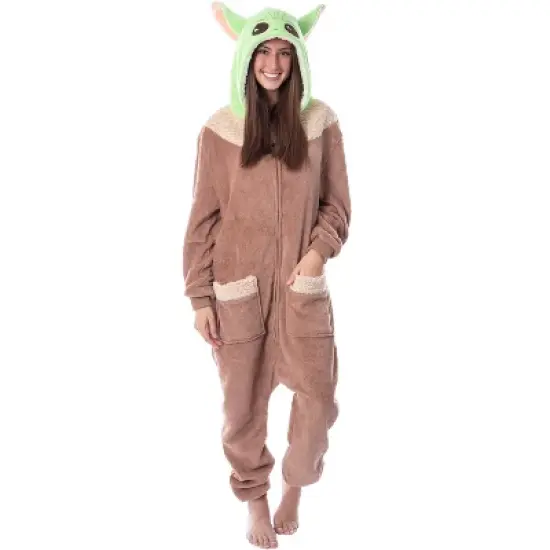 Star Wars The Mandalorian Adult The Child Kigurumi Union Suit Pajama Multi image {5}