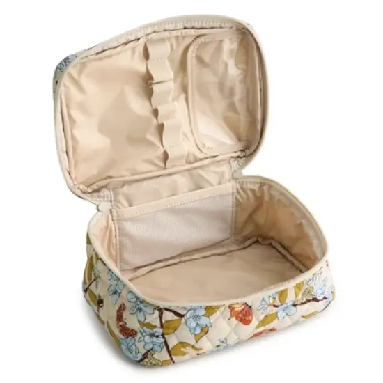 Vera Bradley Women's Outlet Cotton Essential Brush Up Cosmetic Toiletry Case image {1}