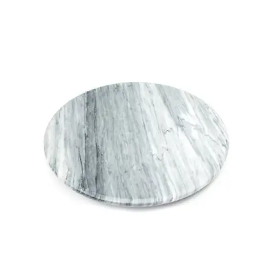 Fox Run 12" Marble Lazy Susan White : Round Marble Turntable, Serving Tray, Hand Wash image {3}