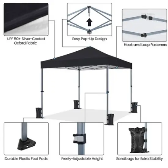 Yaheetech 8x8ft Pop-up Canopy Instant Tent image {4}