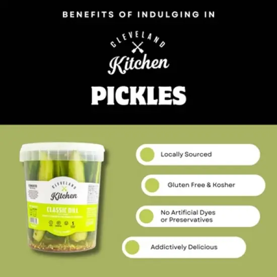 Cleveland Kitchen Classic Dill Pickle Spears - 32oz image {6}
