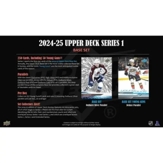2024-25 Upper Deck Series 1 Hockey Hobby Box image {3}
