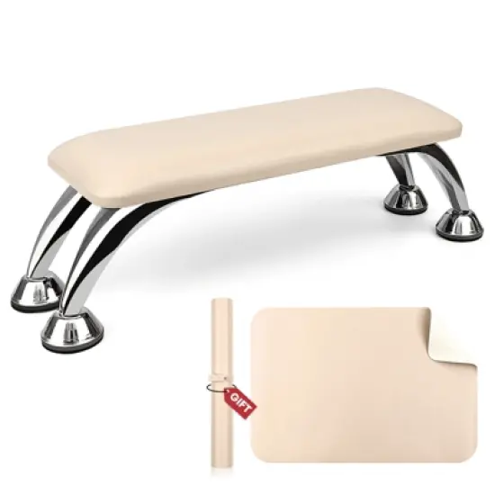 SAVILAND Apricot-Tone Salon Arm Support - Ergo Microfiber Cushion w/Adjustable Height Pro System. image {8}