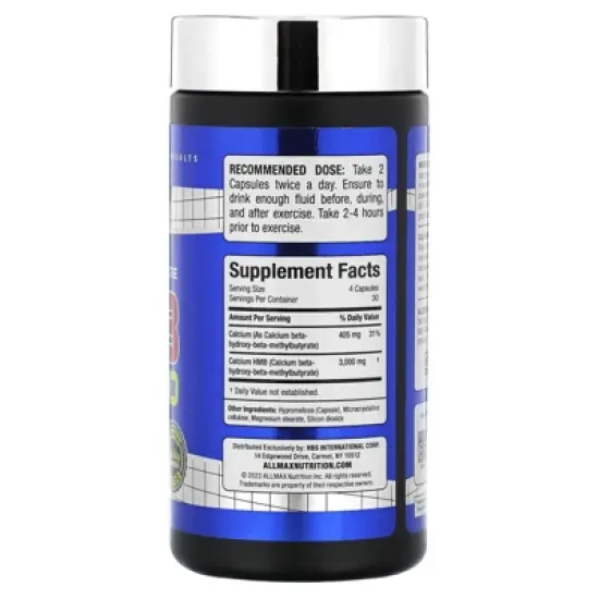 ALLMAX Essentials, HMB 3000, 120 Veggie Caps image {1}