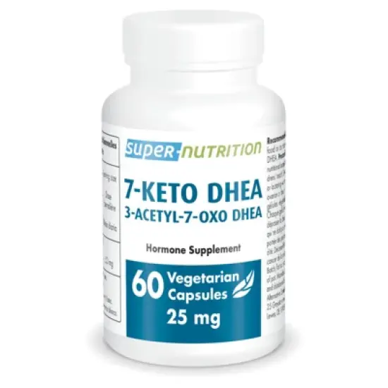 SuperSmart 7-Keto DHEA 25mg - Advanced DHEA Metabolite Supplement | Non-GMO & Gluten Free - 60 Vegetarian Capsules image {7}