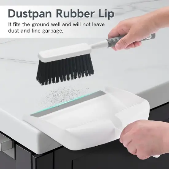 SetSail Mini Broom and Dustpan Set, Portable Cleaning Brush image {2}