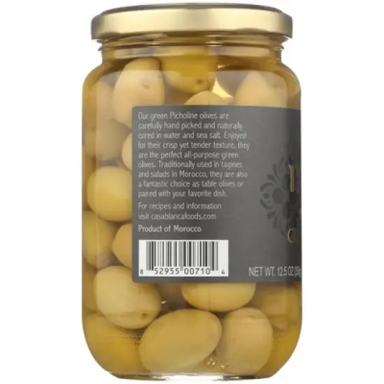 Mina Moroccan Green Olives - Case of 6/12.5 oz image {3}