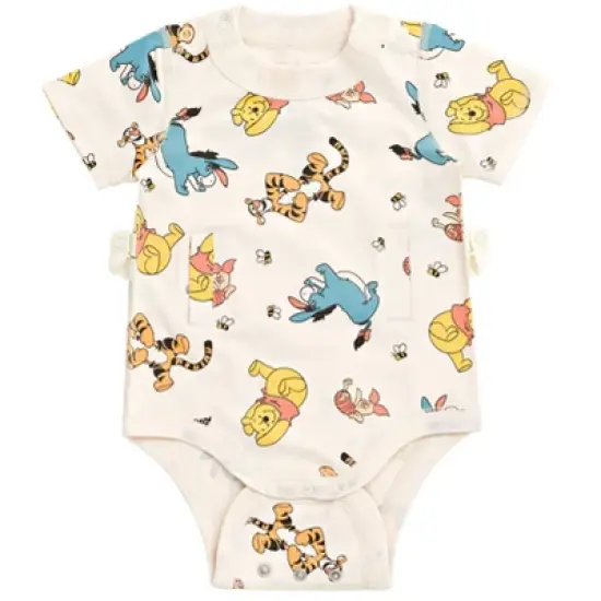 Disney G-Tube Adaptive Baby Bodysuit Mickey Mouse Lion King Winnie the Pooh Pluto Simba Piglet Newborn to Toddler image {7}