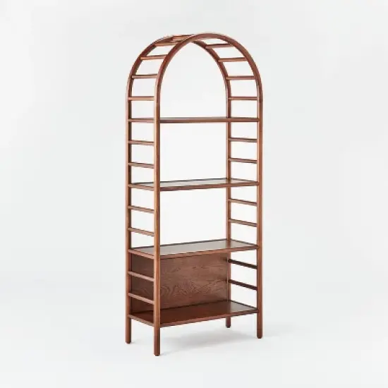 72" Holladay Curved Wooden Bookcase - Threshold&trade; designed with Studio McGee image {11}