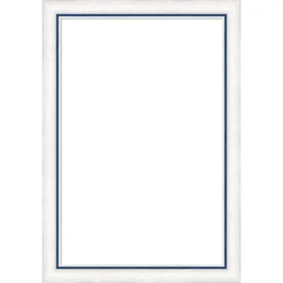 Amanti Art Morgan White Blue Framed Dry Erase Magnetic Board image {9}