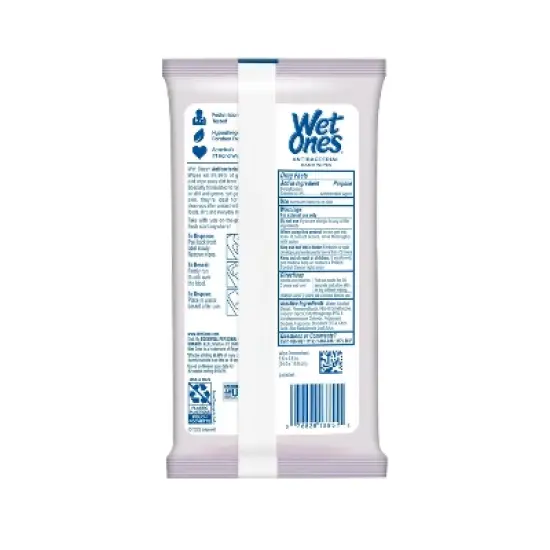 Wet Ones Antibacterial Hand Wipes Lavender - 20ct image {1}
