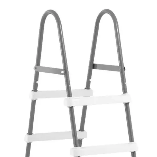 Intex Steel Frame Above Ground Swimming Pool Entry/Exit Ladder for 48" High Wall Pools, 300 Pound Capacity, Accessory Only, Pool Not Included image {3}