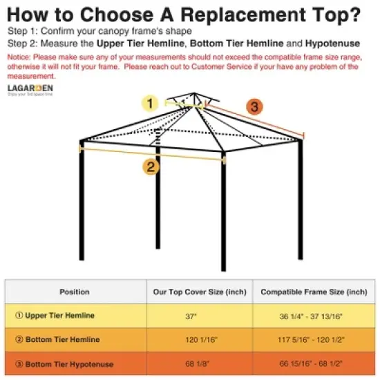 Yescom 10x10Ft UV30+ Gazebo Replacement Top for 2 Tier Outdoor Canopy Cover Patio Backyard Party Deck Green image {6}