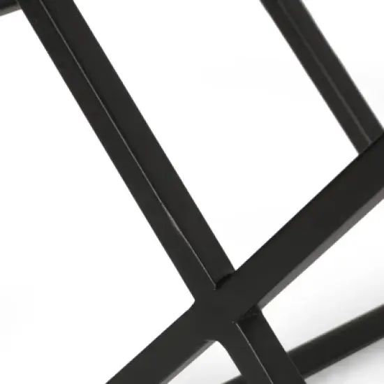 Mcclellan Modern Industrial 7 Bottle Tabletop Wine Rack Black - Christopher Knight Home image {5}