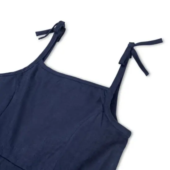 Hope & Henry Girls' Sleeveless Bow Shoulder Flounce Sundress, Toddler image {1}