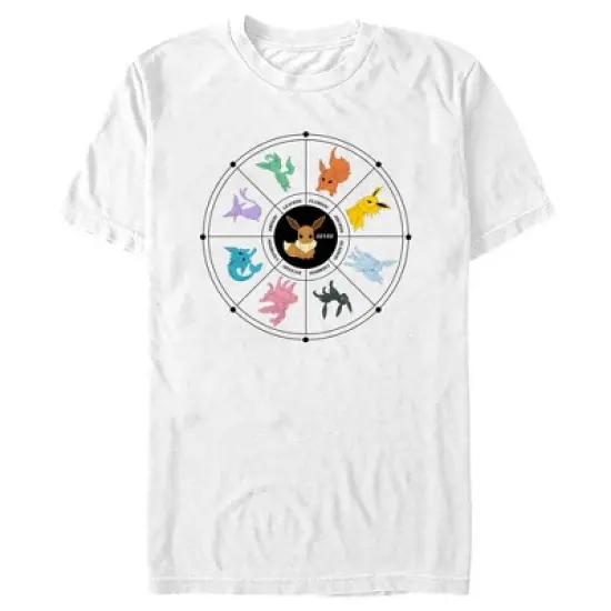 Men's Pokemon Evolutions Wheel T-Shirt image {4}