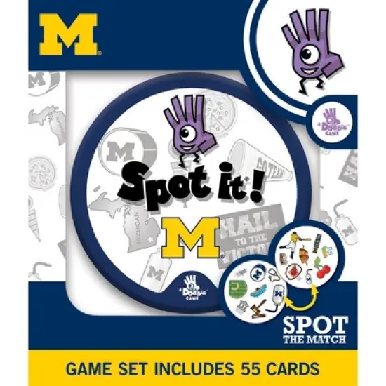 MasterPieces Officially Licensed NCAA Michigan Wolverines Spot It Game for Kids and Adults image {1}