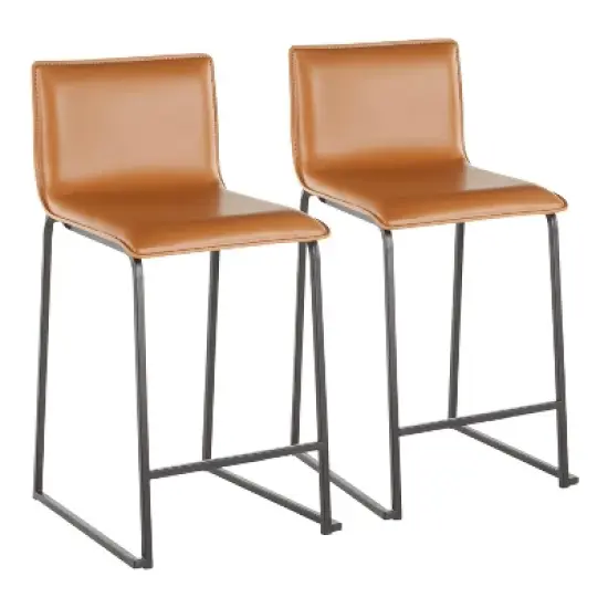 Set of 2 26" Mara Contemporary Counter Height Barstools - LumiSource image {9}