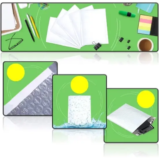 Link Size #4 9.5"x14.5" Poly Bubble Mailer Self-Sealing Waterproof Shipping Envelopes Pack Of 10/25/50/100 image {3}