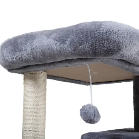 Multipet Double-layer cat Tree with cat house and ladder image {3}