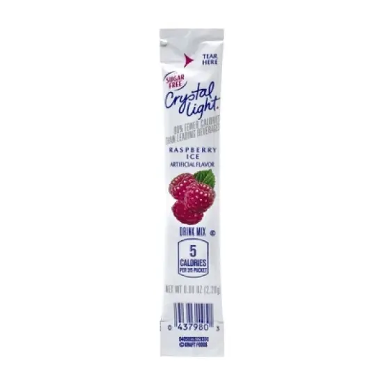 Crystal Light On-The-Go Sugar-Free Raspberry Ice Drink Mix - 30pk image {3}