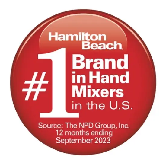 Hamilton Beach 6 Speed Hand Mixer Snap-On Case White 62629: Handheld Mixer for Kitchen, 275W, Dishwasher-Safe Parts image {6}