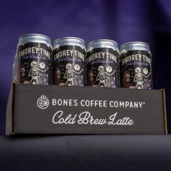 Bones Coffee Company S'morey Time Flavored Cold Brew Coffee S'mores & Graham Crackers Flavor image {3}