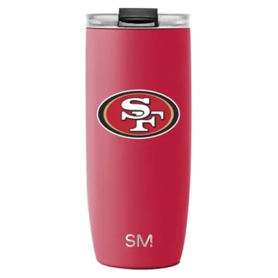 NFL San Francisco 49ers Simple Modern Stainless Steel Voyager Travel Mug - 20oz image {3}