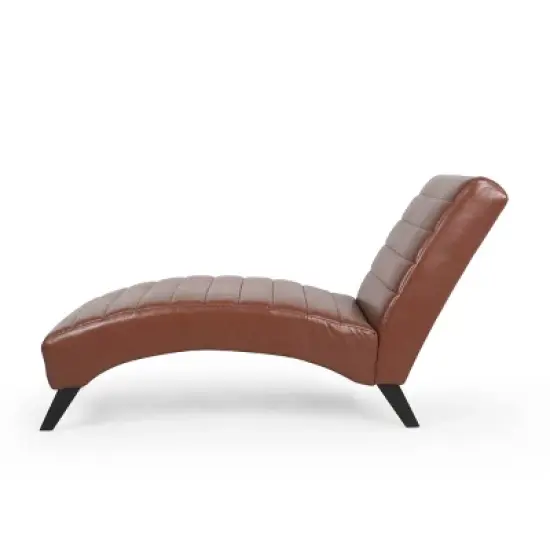 Stillmore Contemporary Channel Stitch Chaise Lounge - Christopher Knight Home image {3}