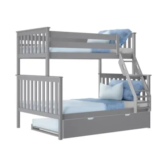 Max & Lily Twin over Full Bunk Bed with Trundle Bed image {6}