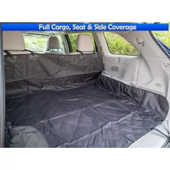 5 Star Super Deals Dog Car Seat/Trunk Cover Back Seat & Cargo Protector Universal Hammock Version Heavy Duty Scratchproof Waterproof Nonslip Anchors image {4}
