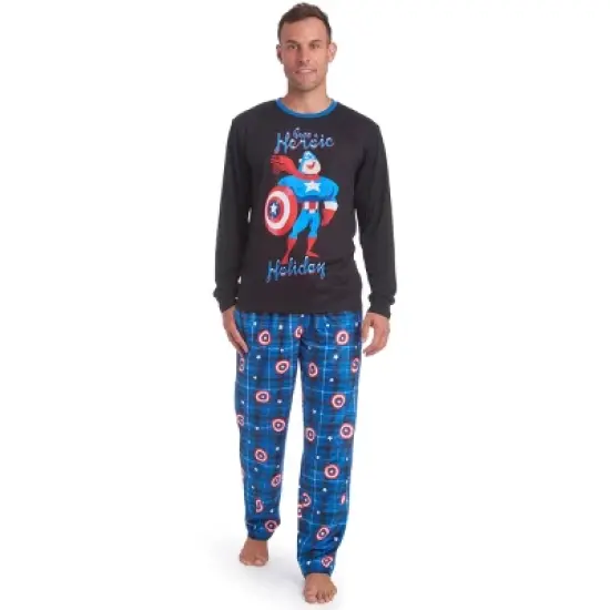 Marvel Spider-Man,Avengers Christmas Adult Pajama Shirt and Pants Sleep Set  image {6}