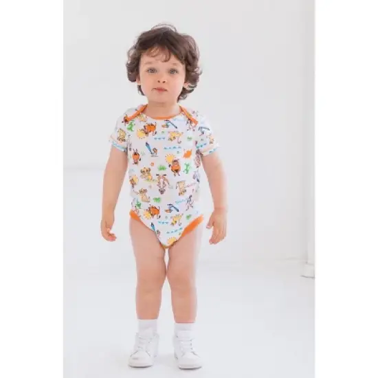 Disney Mickey Mouse Lion King Winnie the Pooh Pixar Toy Story Finding Nemo Baby 5 Pack Bodysuits Newborn to Infant image {1}