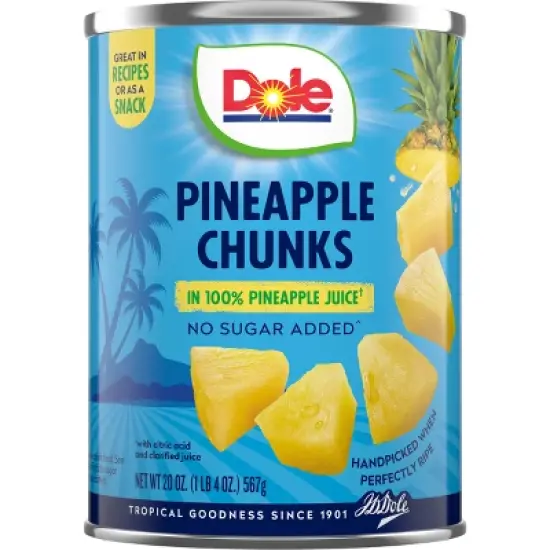 Dole Pineapple Chunks in Juice - 20oz image {1}