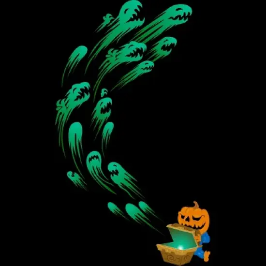 Girl's Design By Humans It's time for halloween By SINDAR T-Shirt image {1}