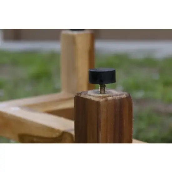 EcoDecors&reg; Eleganto&reg; 30" Teak Wood Shower Bench with Shelf in EarthyTeak Finish image {11}