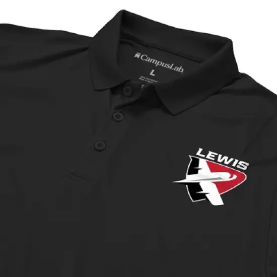 Men's Lewis University Polo Left Chest Logo image {4}