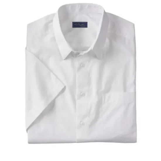 KS Signature by KingSize Men's Big & Tall  Wrinkle Free Short-Sleeve Dress Shirt image {7}