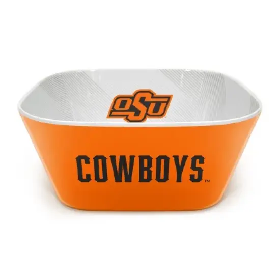 NCAA Oklahoma State Cowboys Serving Bowl: Melamine Rounded Square, 15 Volume image {1}