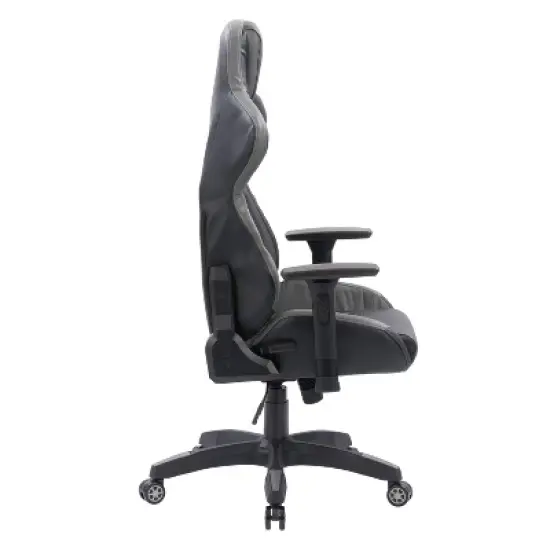 Nightshade Gaming Chair Black and Gray - CorLiving image {3}