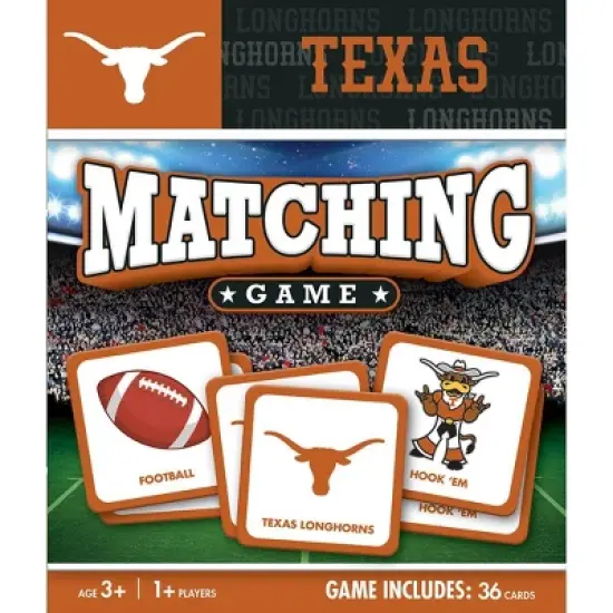 MasterPieces Officially Licensed NCAA Texas Longhorns Matching Game for Kids and Families image {1}