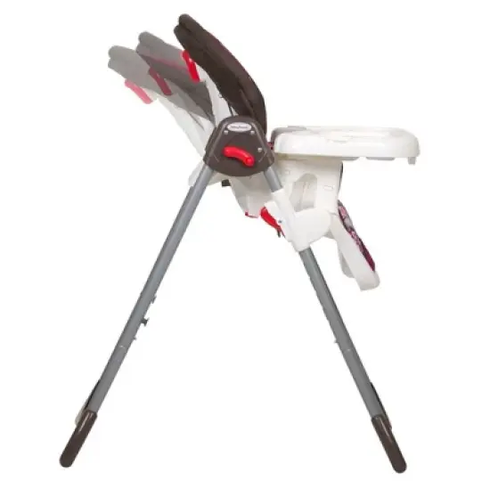 Baby Trend Sit-Right Durable Steel Frame Compact Freestanding Foldable High Chair w/Reclining Seat, Safety Harness, & Removable Tray Insert, Paisley image {2}