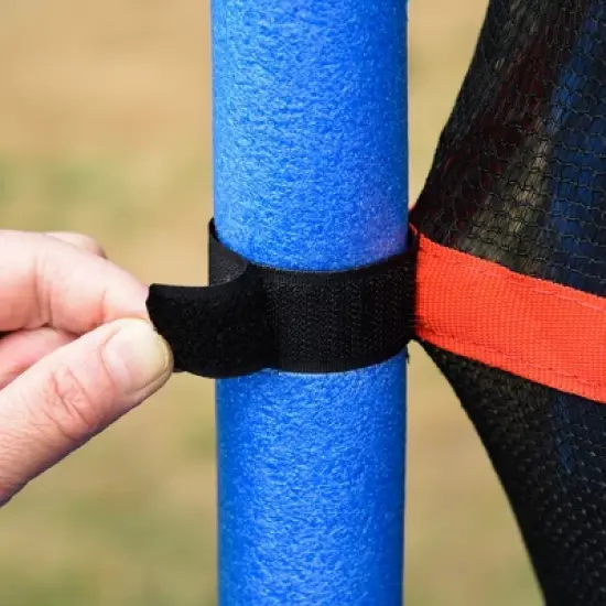 Outsunny &Phi;5FT Kids Trampoline with Enclosure Net Steel Frame Indoor Outdoor Round Bouncer Rebounder Age 3 to 6 Years Old image {4}