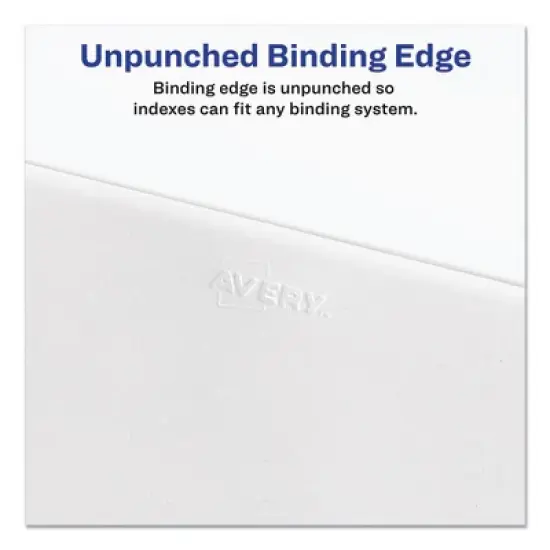 Avery Preprinted Legal Exhibit Side Tab Index Dividers, Allstate Style, 25-Tab, 1 to 25, 11 x 8.5, White, 1 Set, (1701) image {5}