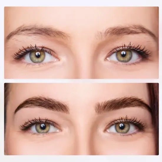 Unique Bargains Portable Stainless Steel Eyebrow Trimmer Scissors with Comb 1 Pc image {3}