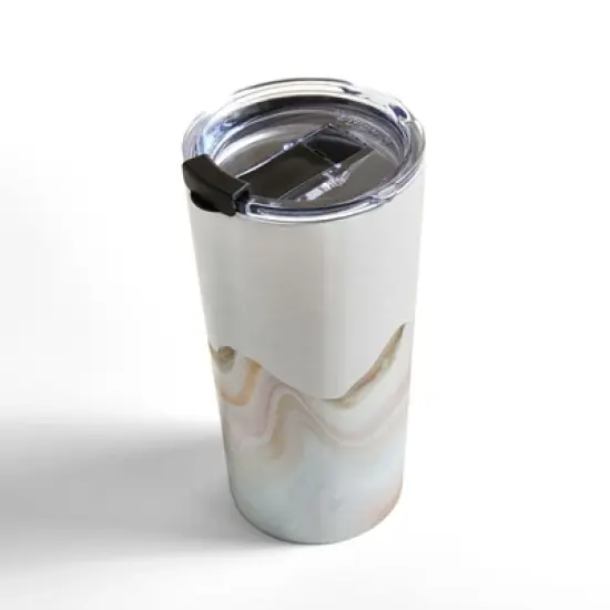 Marta Barragan Camarasa Marbling Mountains 20 oz Stainless Steel Travel Mug - Deny Designs image {1}