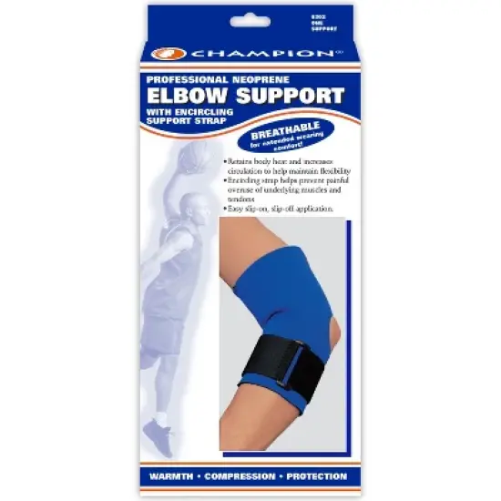 OTC Elbow Support, Encircling Support Strap, Neoprene, Black image {2}